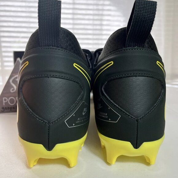 Nike Oregon Ducks Sz 12.5 Alpha Menace‎ Pro 3 PE Football Cleat Sequoia / Yellow - Picture 5 of 8